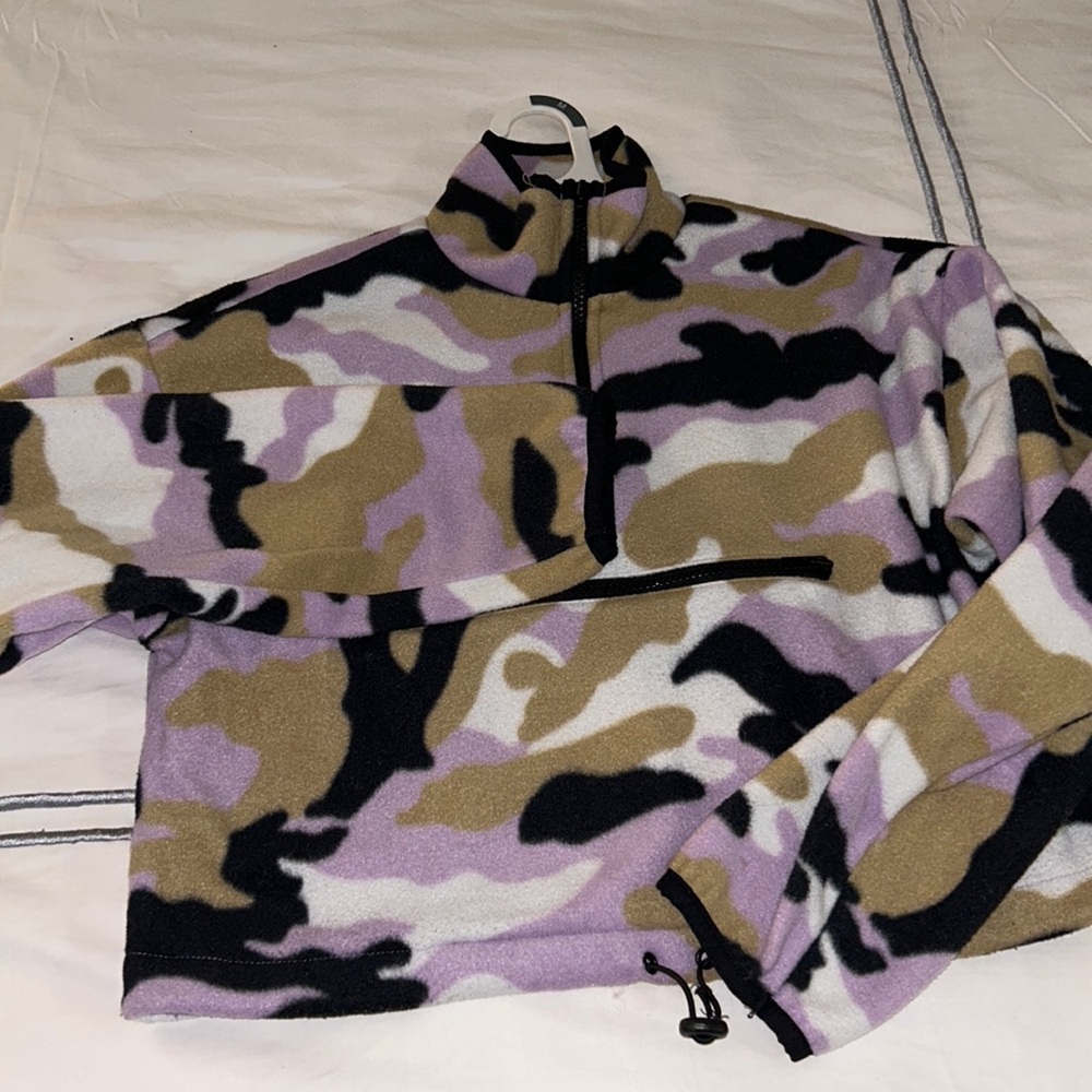 Forever 21 Fleece purple camo hoodie